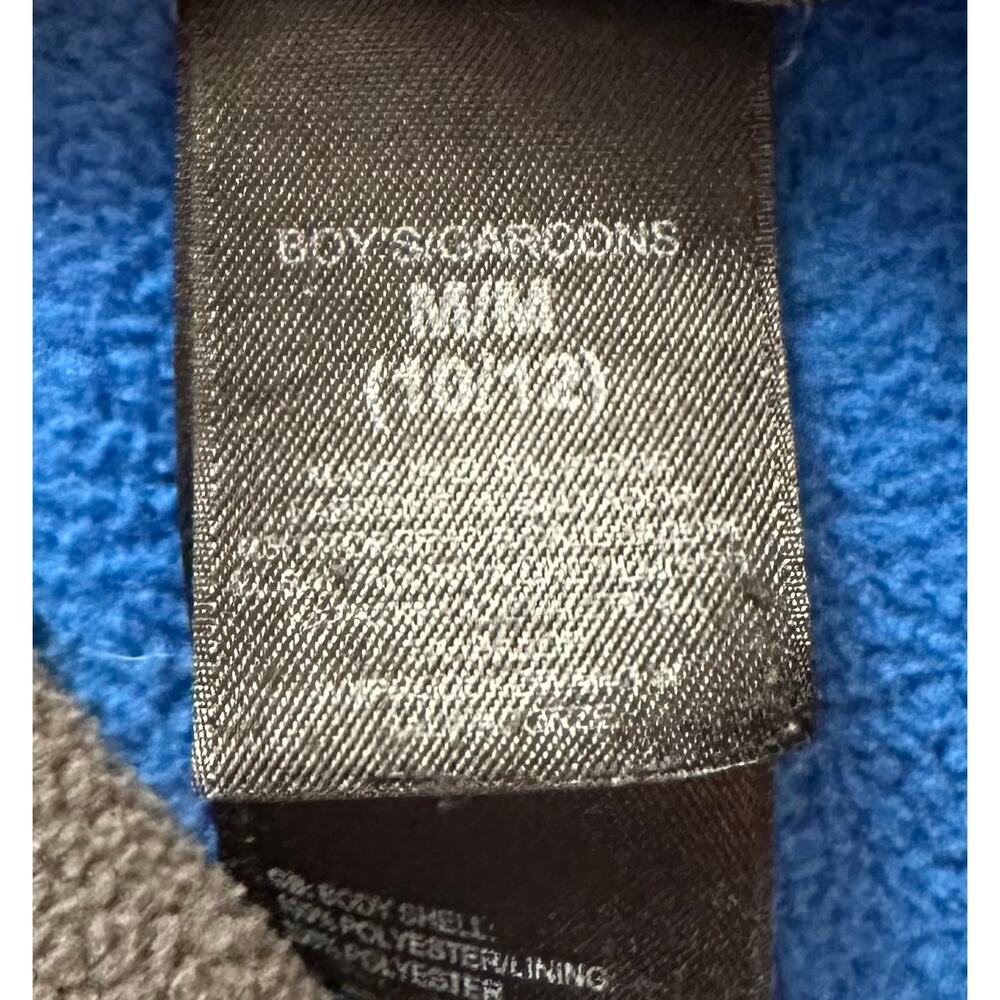 2/$30 The North Face Boys Fleece Full Zip Jacket Blue Gray Size M 10/12 - Picture 6 of 8